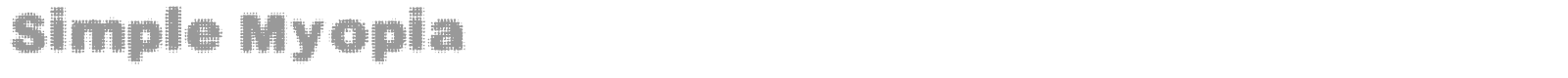 Simple Myopia font preview